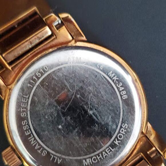 Michael Kors MK3486 Women's Watch Rose Gold Stainless Steel Analog 33mm Quartz - Picture 5 of 8